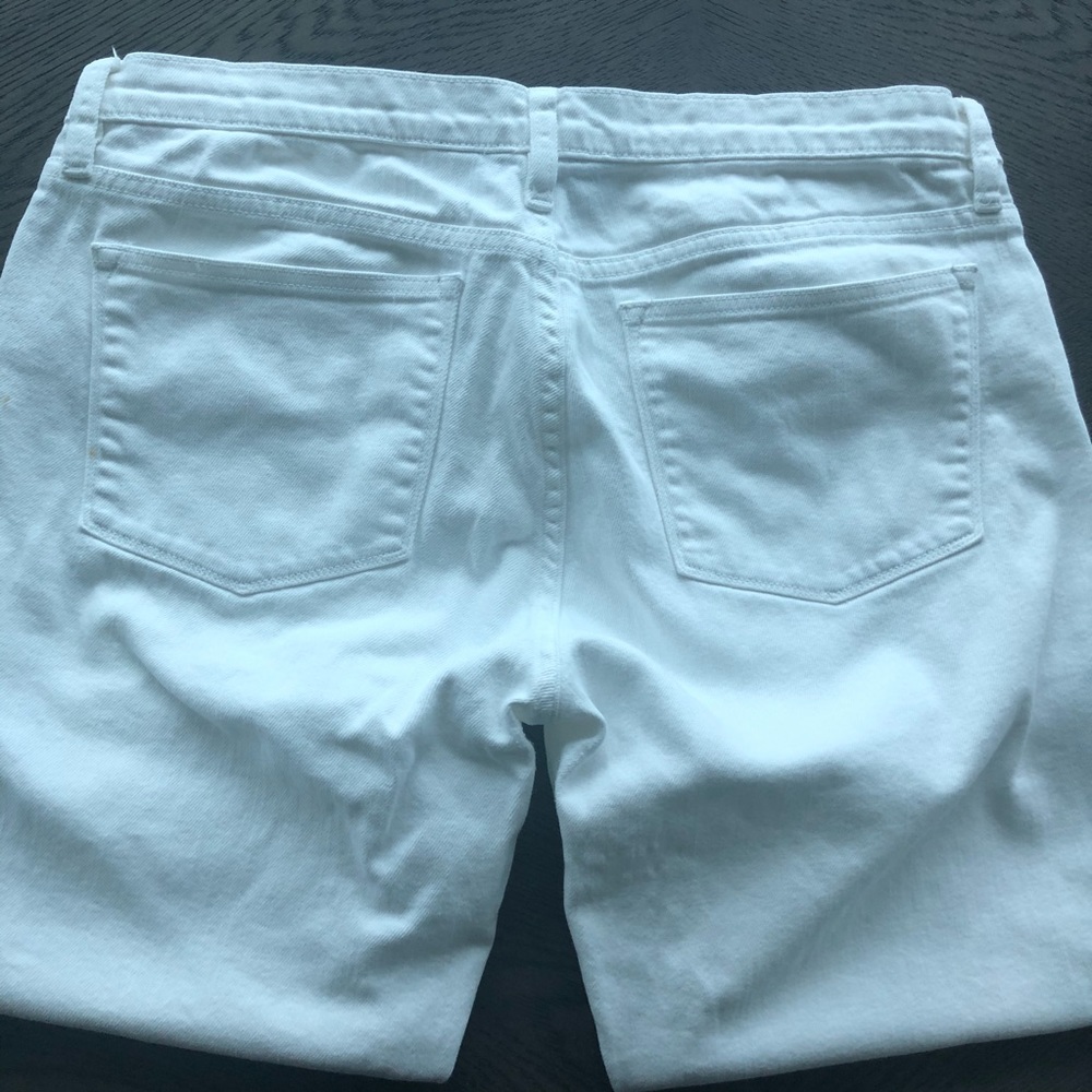 J. Crew white stretch crop - 5 pocket - Picture 6 of 7